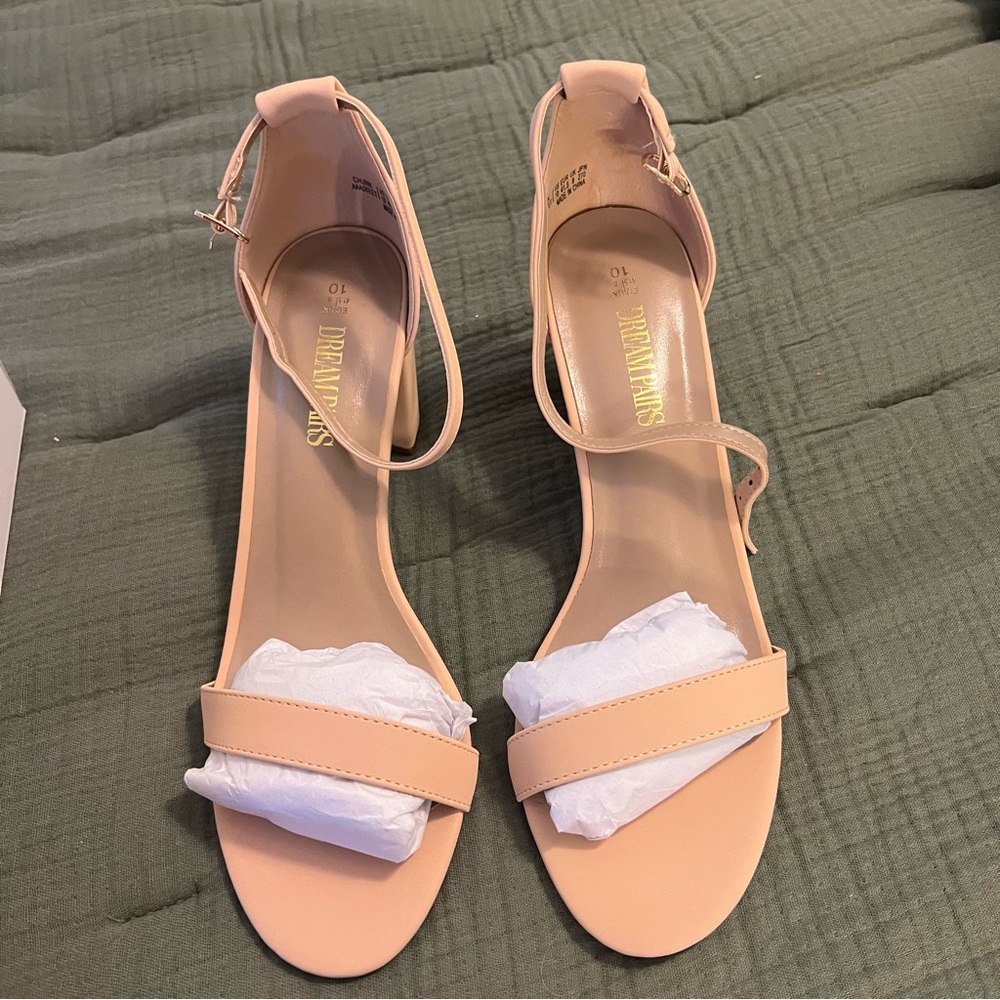Dream Pairs Women's Nude Heels